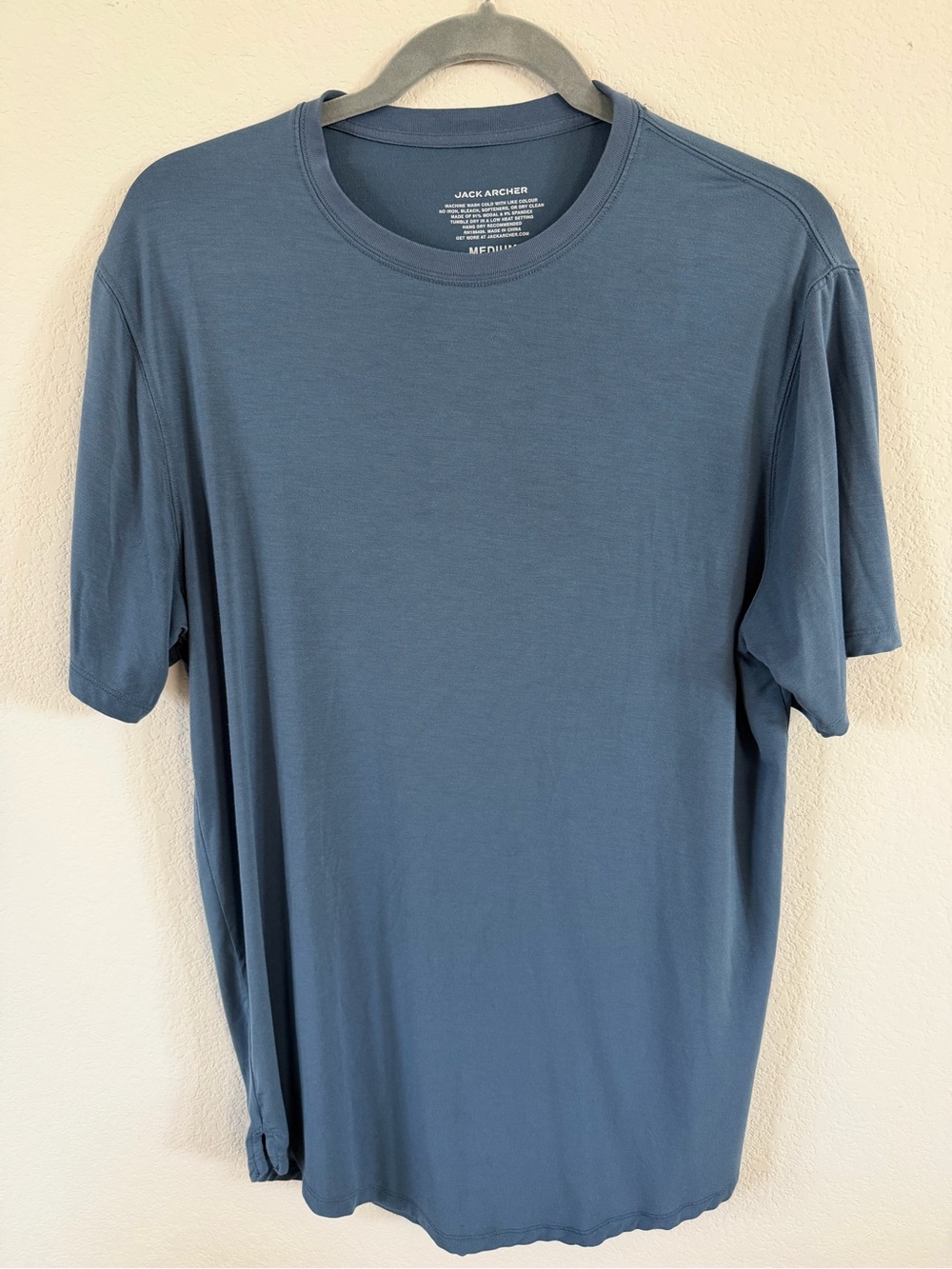 Jack Archer Men's Short-Sleeve Crew Tee 3 Pack in Slate Blue, Grey & Black (B1)
